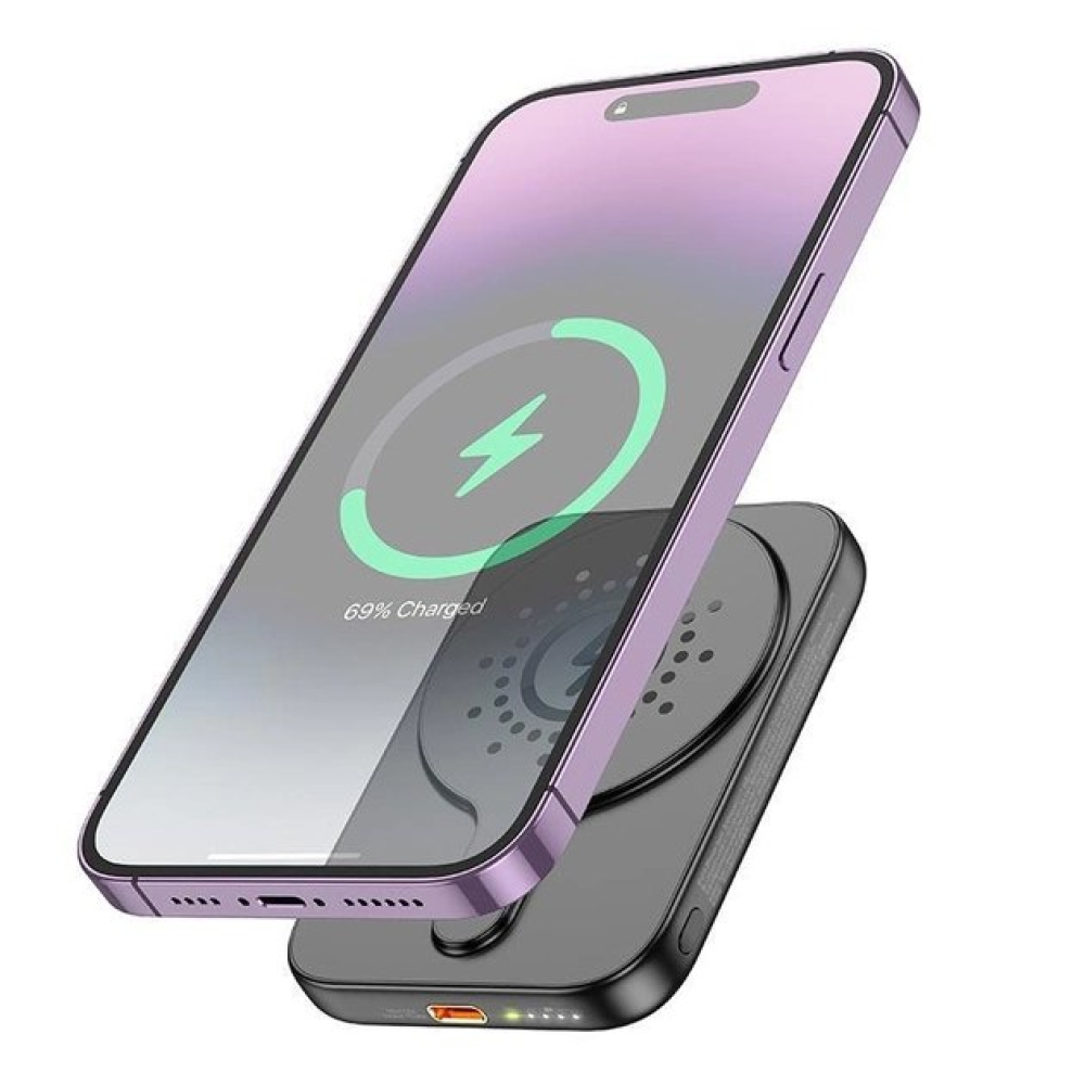 Power Bank Hoco J117 Esteem PD20W magnetic 5000mAh Magsafe для Apple iPhone 12/15 Pro Max Черный