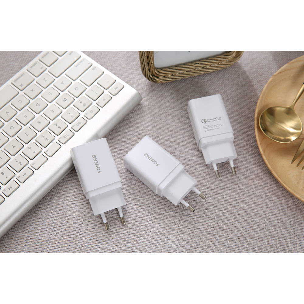 Сетевое Зарядное Устройство Foneng K300 USB-A Charger (3A) 18W QC3.0