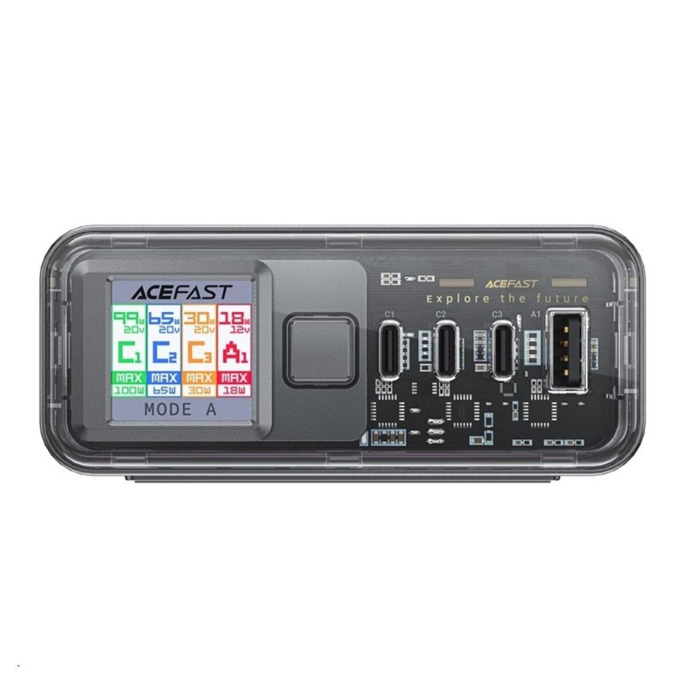 Зарядное устройство ACEFAST Z4 PD218W GAN (3*USB-C+USB-A),SPACE GRAY