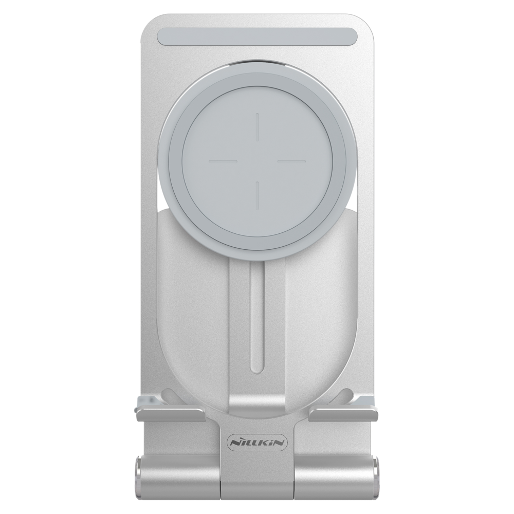 Быстрая беспроводная зарядка-подставка Nillkin PowerHold mini NKT01 15W Silver