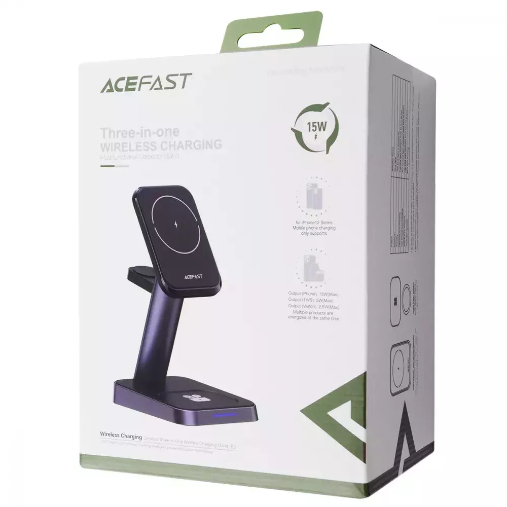 Беспроводное зарядное устройство AceFast E3 3 in 1