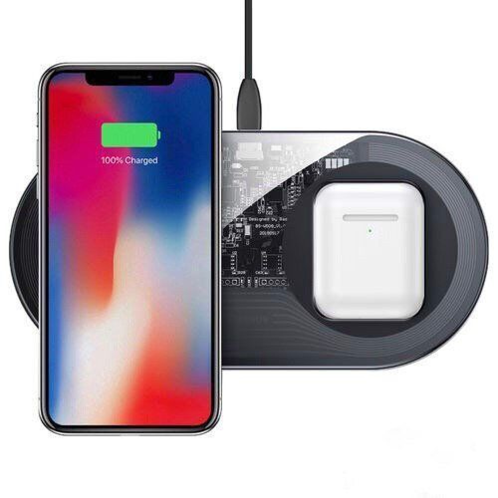 Беспроводное зарядное устройство Baseus Simple 2in1 Wireless Charger