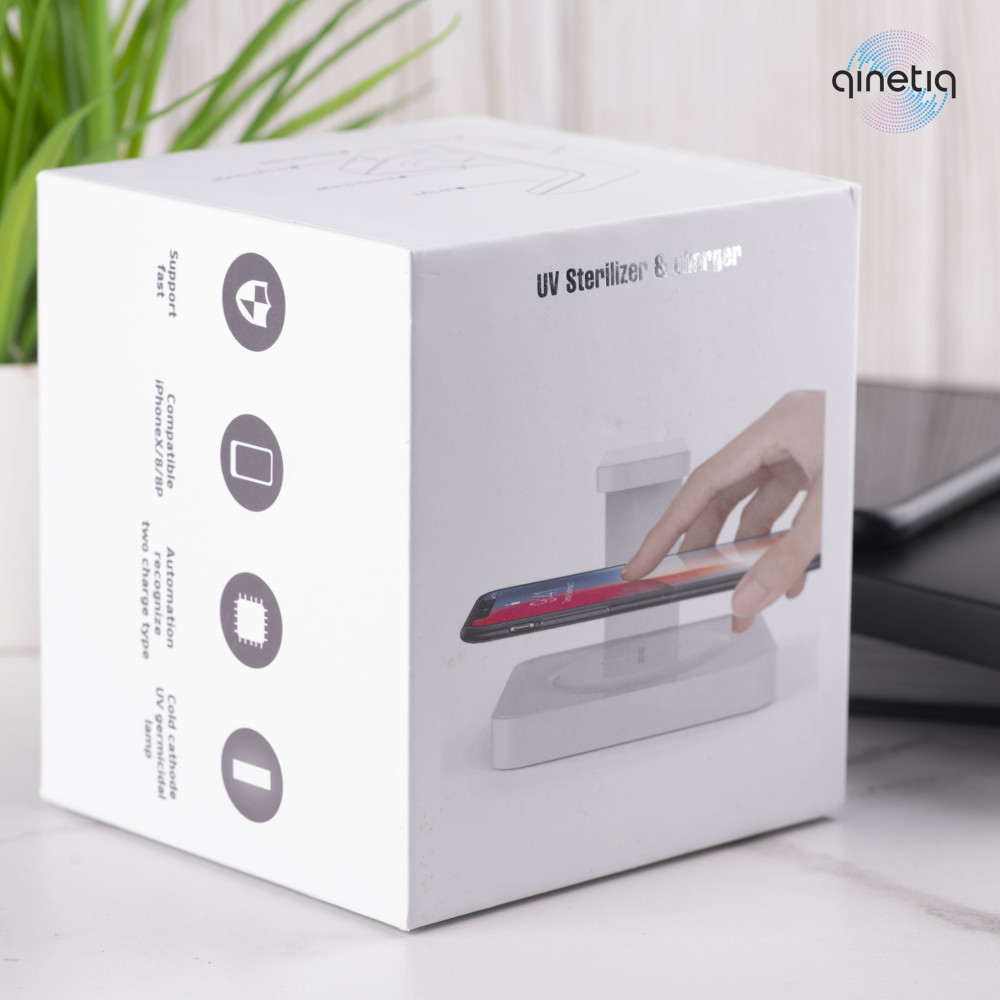Бездротова зарядка з ультрафіолетовою стерилізацією 10W QINETIQ U1