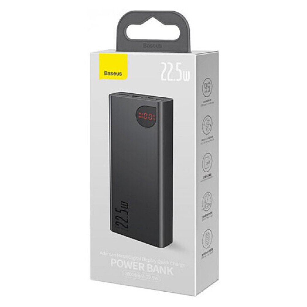 Повербанк Baseus Adaman Metal QC 22.5W 20000 mAh PPAD 000101