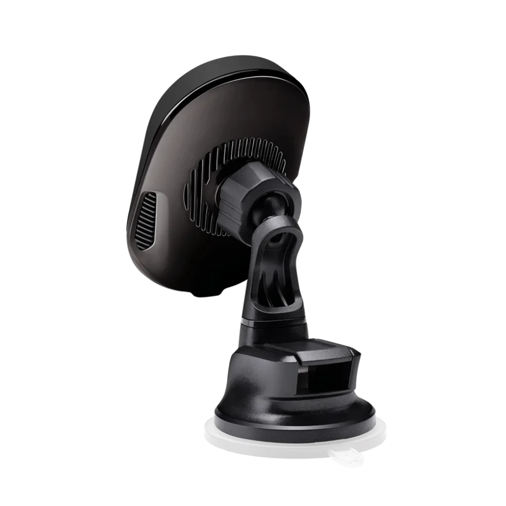 Магнитный автодержатель с беспроводной зарядкой 15 Вт Pitaka MagEZ Car Mount Pro Suction Cup Black (CMS4001Q)