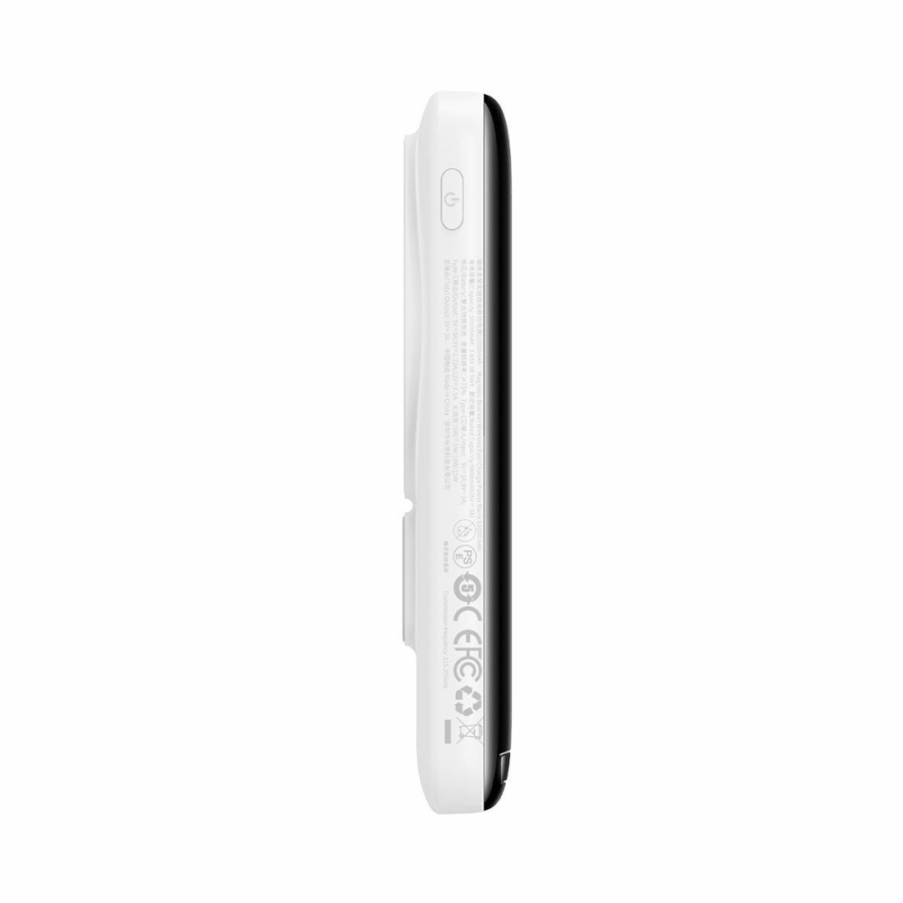 Зовнішній акумулятор Baseus Magnetic Bracket Wireless Fast Charge Power Bank 10000mAh 20W White