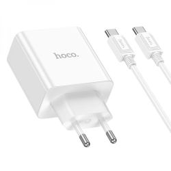 Сетевое зарядное устройство Hoco C108A Leader PD35W/QC Type-C to Type-C адаптер с кабелем для зарядки