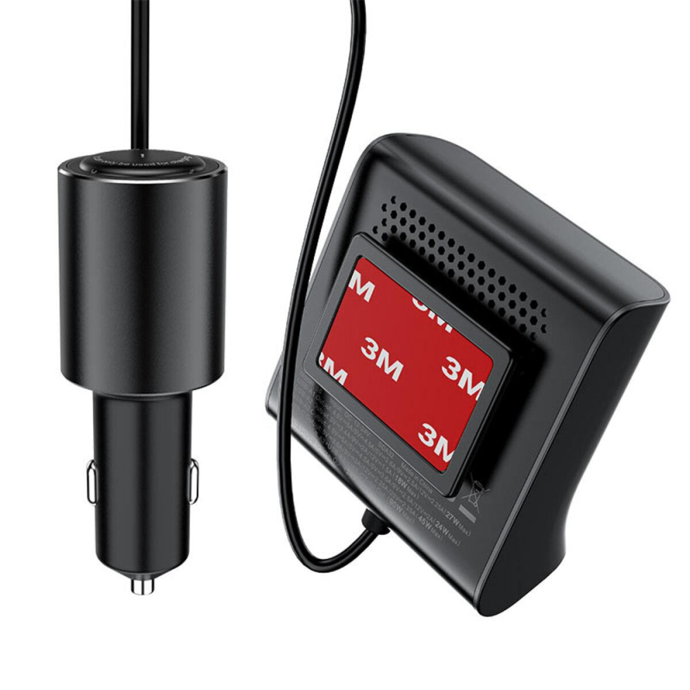 Автомобильное зараядное устройство в прикуриватель ACEFAST B8 digital display car HUB charger