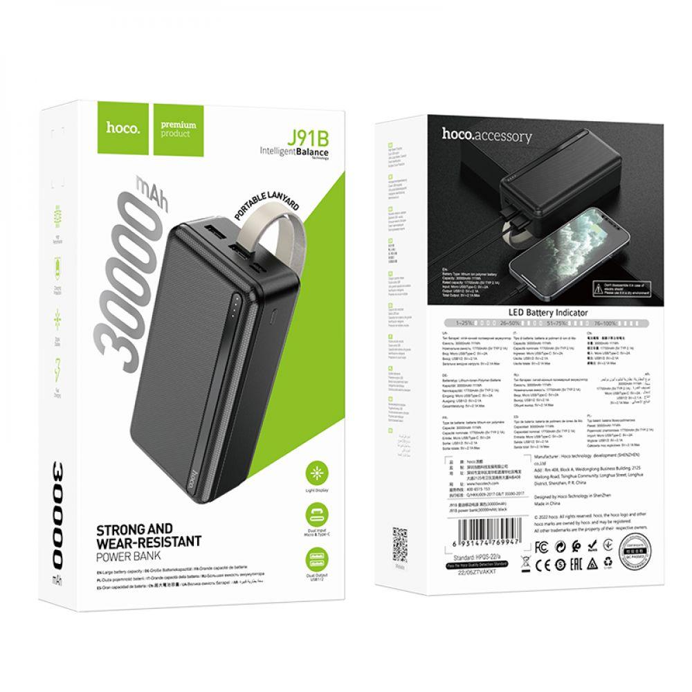 Універсальна Мобільна Батарея Hoco J91B 30000 mAh