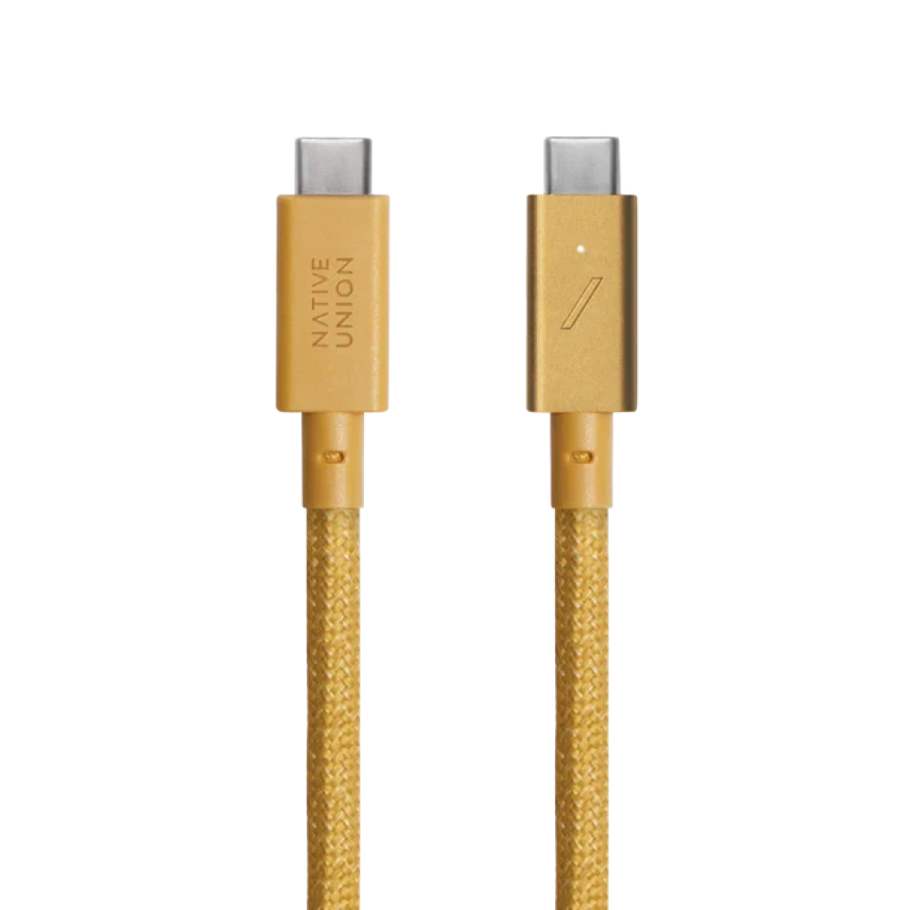 Кабель для зарядки и передачи данных 2.4 метра USB-C to USB-C Native Union Belt Cable Pro 240W Kraft