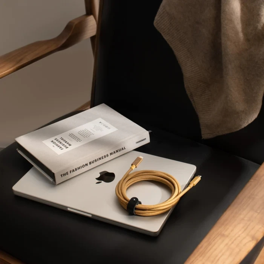 Кабель для зарядки и передачи данных 2.4 метра USB-C to USB-C Native Union Belt Cable Pro 240W Kraft
