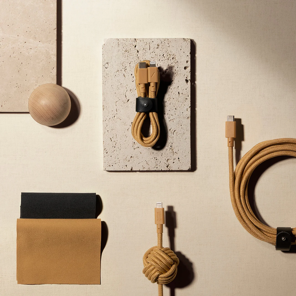 Кабель для передачи данных 1.2 метра USB-C to Lightning Native Union Belt Cable USB-C to Lightning Indigo