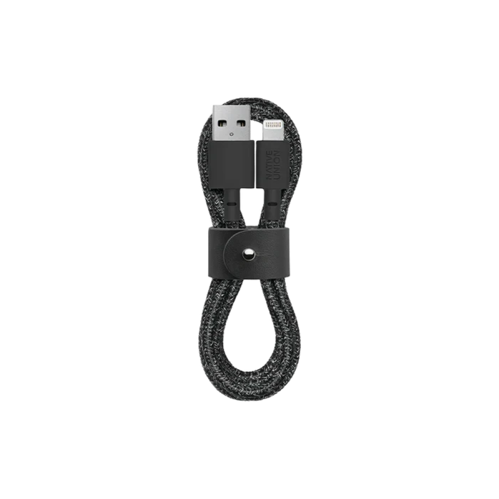 Кабель для зарядных устройств 1.2 метра Lightning Native Union Belt Cable Cosmos Black