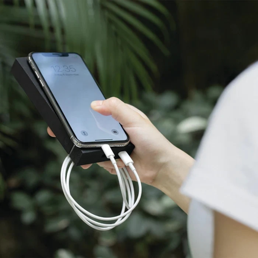 Беспроводной повербанк, зарядка для смартфона Native Union Jump+ PD Wireless Powerbank 12 000 mAh Slate