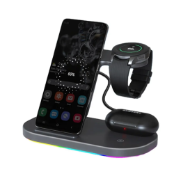 Станция быстрой зарядки Z7L 15 Вт для Samsung, Galaxy Watch 4 3, Galaxy Buds
