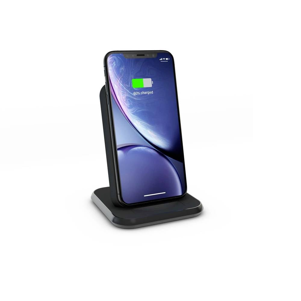 Беспроводная зарядная станция и подставка для смартфонов Apple Zens Stand Aluminium Charger Black 18W USB-C