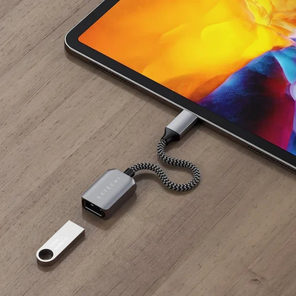 Адаптер для передачи данных Satechi USB-C to USB 3.0 Adapter Cable Space Gray (ST-UCATCM)