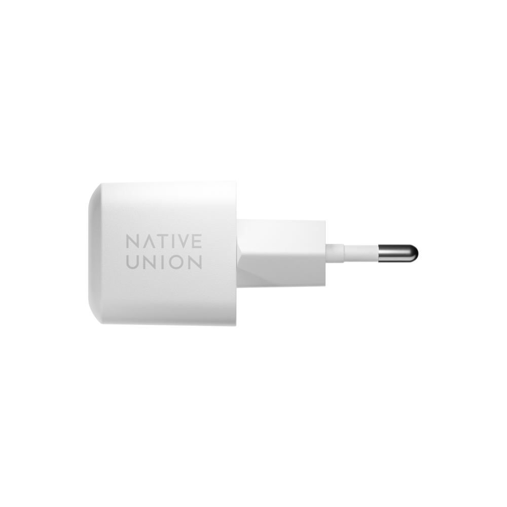 Сетевое зарядное устройство для смартфонов и планшетов Native Union Fast GaN Charger PD 30W USB-C Port White
