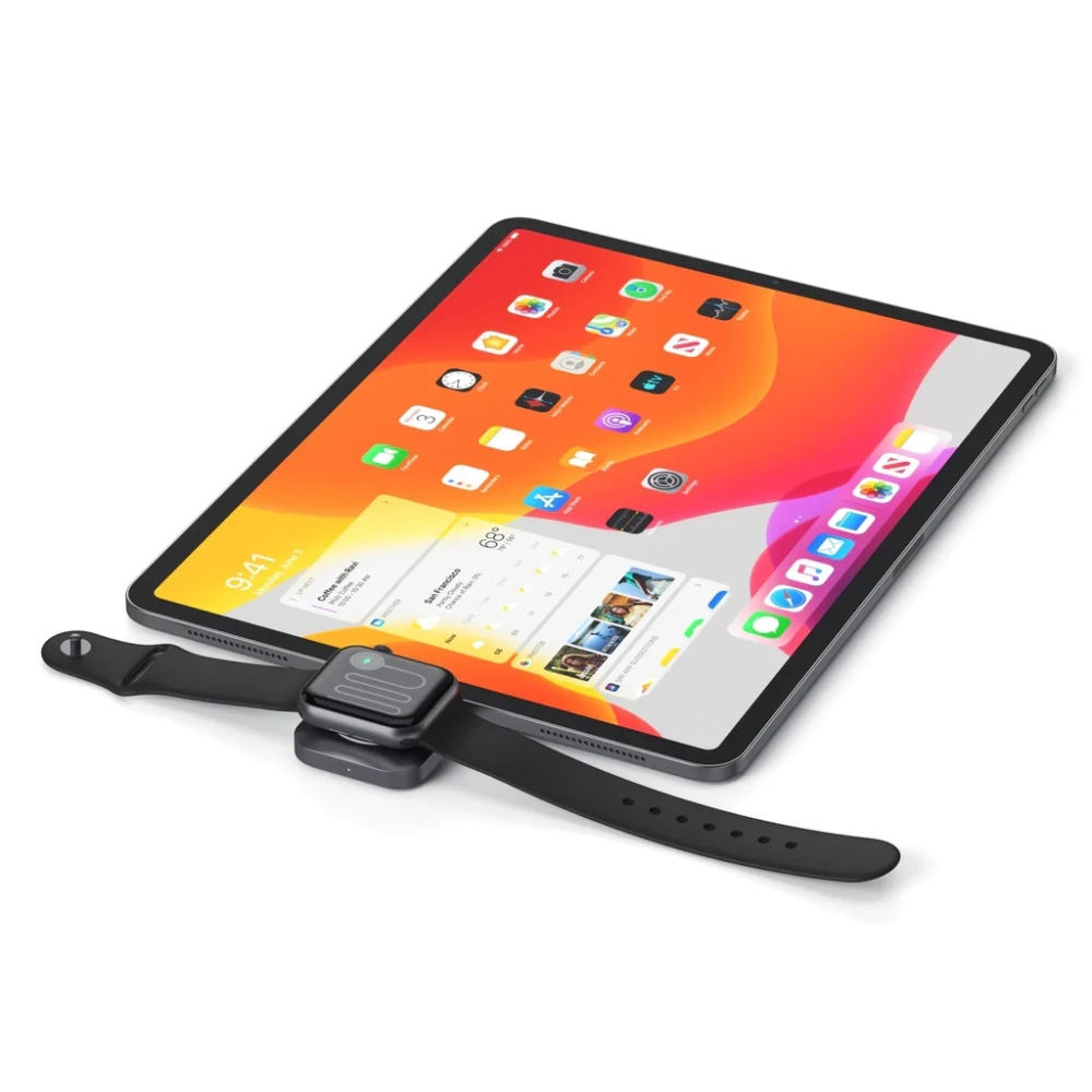 Беспроводное зарядное устройство для Apple Watch Satechi Type-C Magnetic Charging Gray