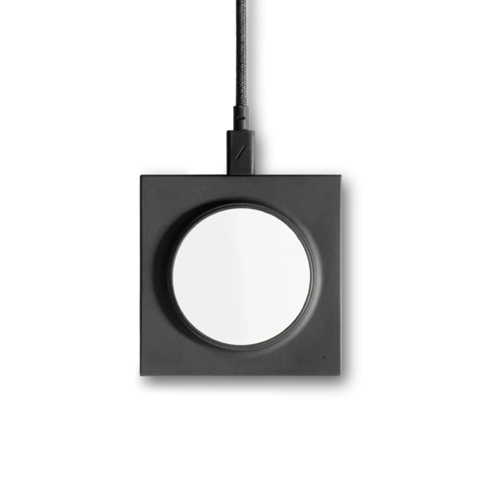 Магнитная беспроводная зарядка для телефона Native Union Drop Magnetic Black 15W для Apple iPhone 12-15