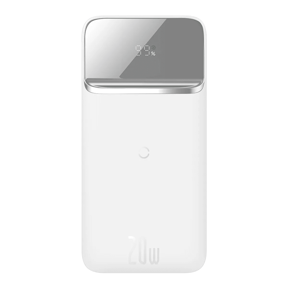 Повербанк BASEUS Magnetic 20W 10000mAh white с беспроводной зарядкой