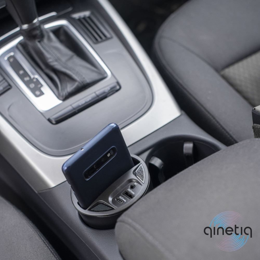 Автомобильная беспроводная зарядка в подстаканник QINETIQ X9 Car Wireless