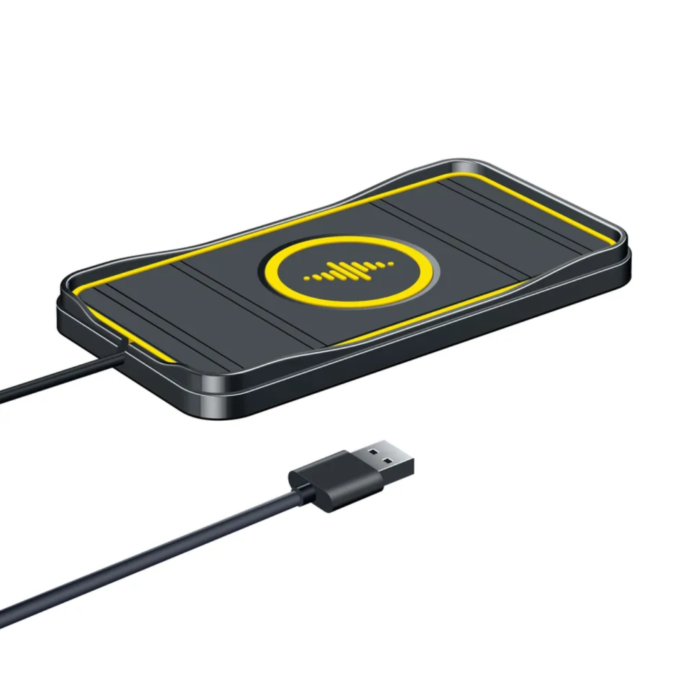 Силиконовый коврик для авто с беспроводной зарядкой Anti Slip A3L 15W
