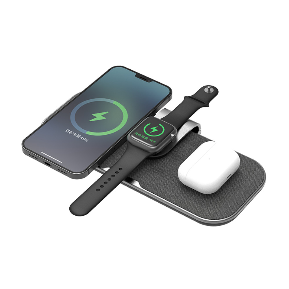 Док станция беспроводной зарядки 3 в 1 Magnetic S1 15W for iPhone 13/12, AirPods, iWatch