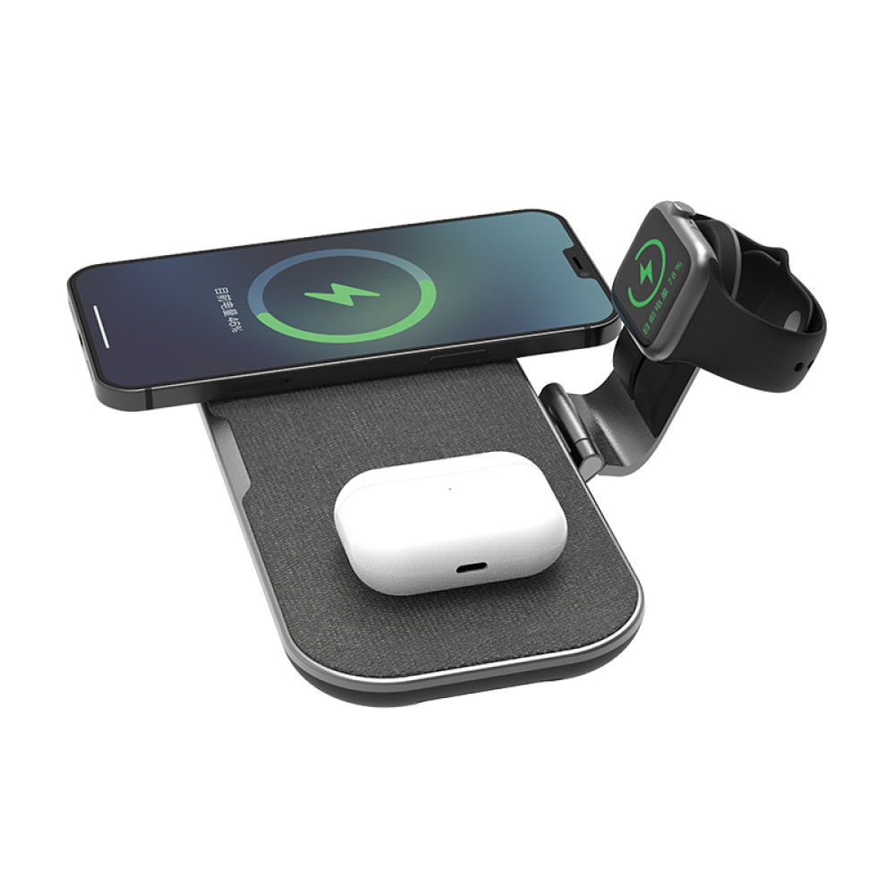 Док станция беспроводной зарядки 3 в 1 Magnetic S1 15W for iPhone 13/12, AirPods, iWatch