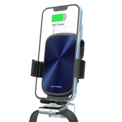Беспроводная док-станция - автодержатель в машину 3 в 1 S5 15W для Apple iPhone/iWatch/AirPods