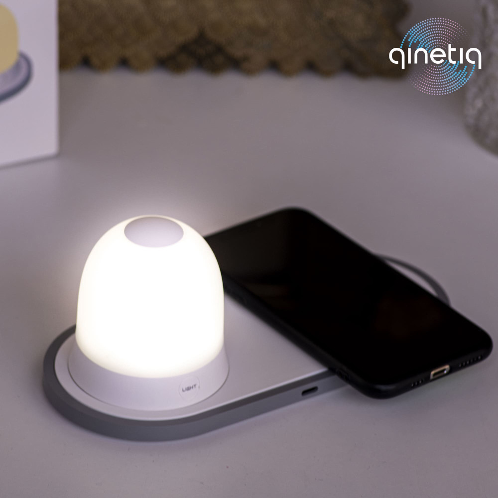 Ночной светильник с беспроводной зарядкой 10W QINETIQ W34