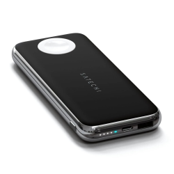 Беспроводной повербанк, зарядка для смартфонов и часов Apple iPhone/iWatch/AirPods Satechi 10 000 mAh Gray