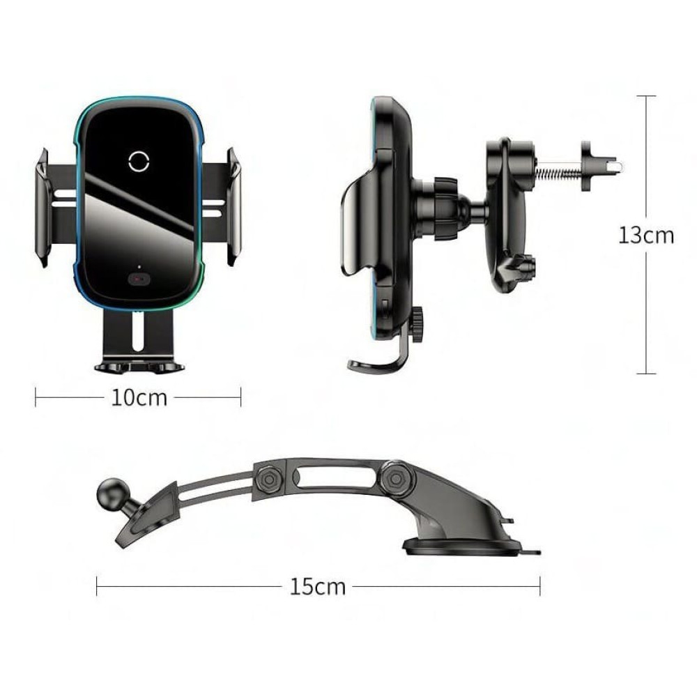 Автодержатель с беспроводной зарядкой Baseus Light Electric 15W