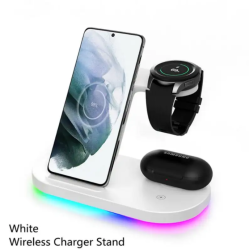 Станция быстрой зарядки Z7L 15 Вт для Samsung Z Fold3 Z Flip3 S21 S20 Galaxy Watch 4 3 Active 2 Buds