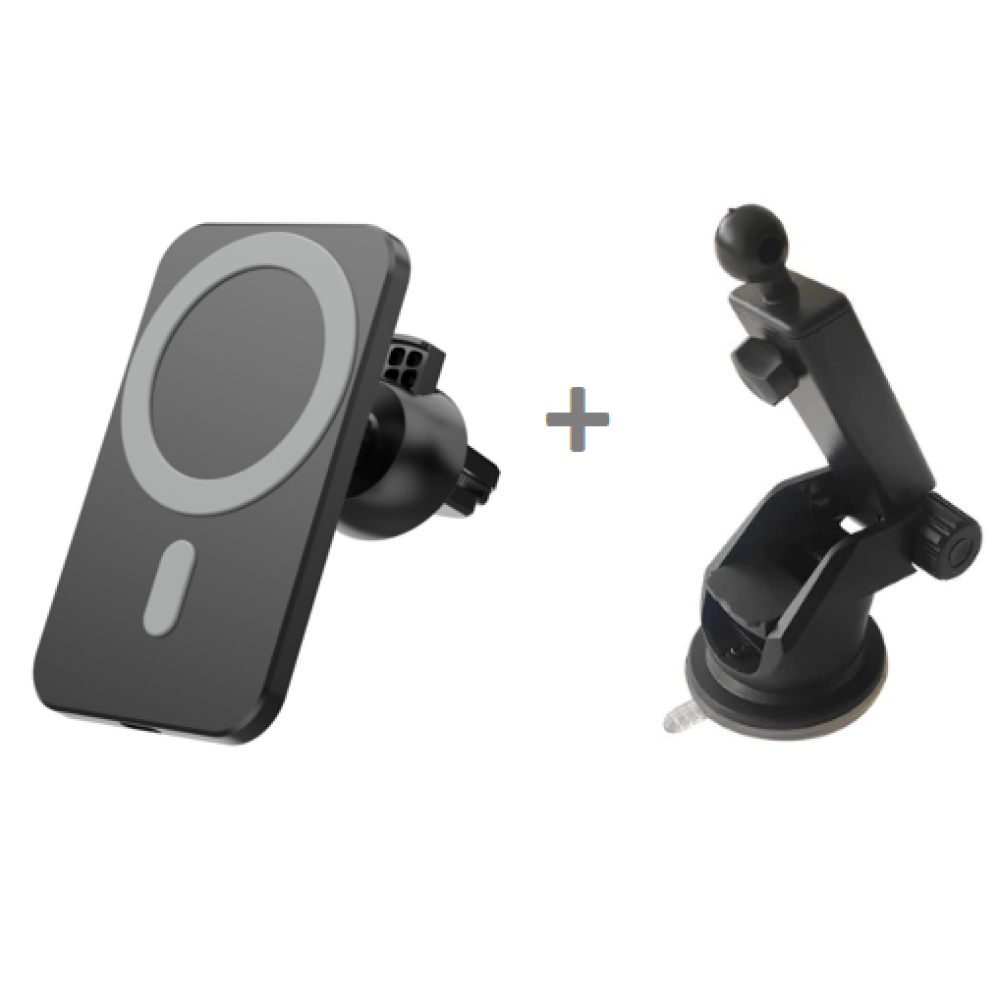Автодержатель с беспроводной зарядкой Wireless MagSafe Magnetic Авто Держатель 15W