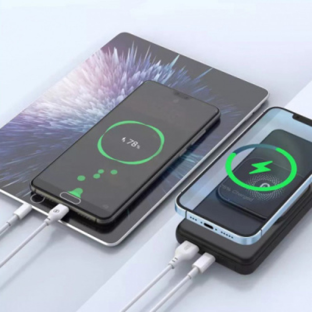Повербанк XO PR161 Magnetic Wireless 15W QC22.5W PD20W 10000 mAh с беспроводной зарядкой
