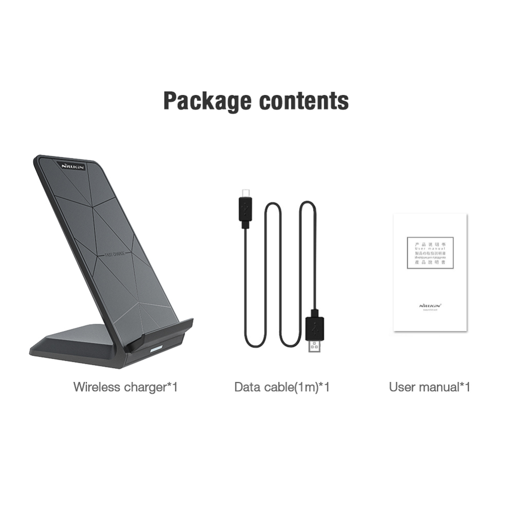 Быстрая беспроводная зарядка-подставка Nillkin MC018 Charging Stand 15W