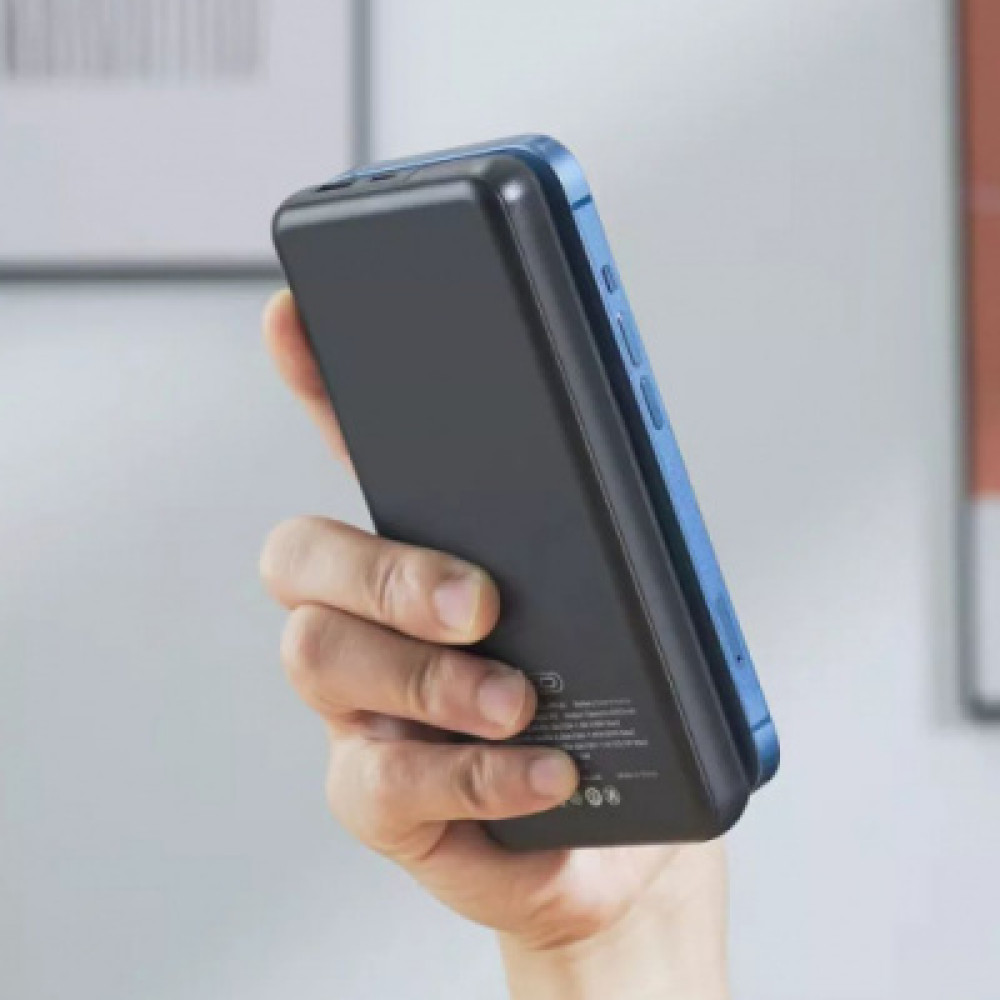 Повербанк XO PR161 Magnetic Wireless 15W QC22.5W PD20W 10000 mAh с беспроводной зарядкой