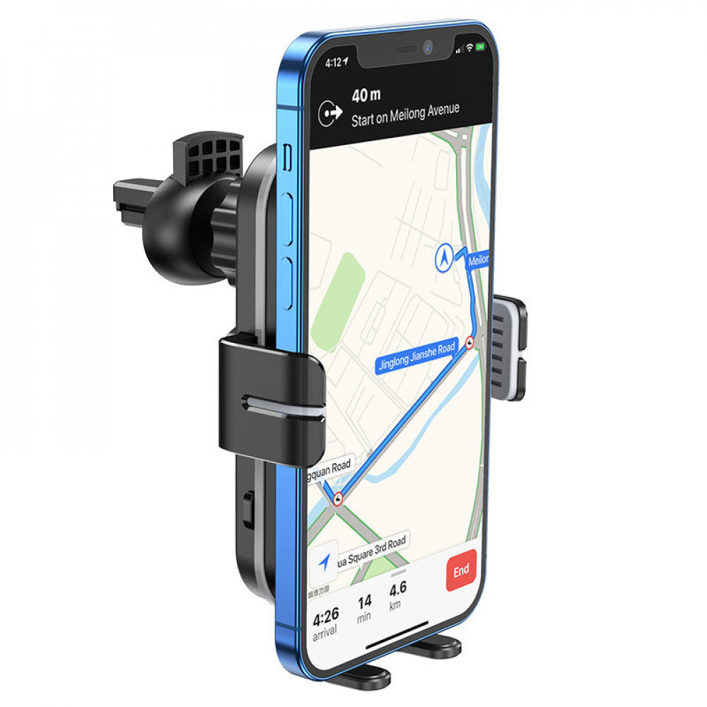 Автомобильный держатель с беспроводной быстрой зарядкой 15W CA80 Buddy Smart