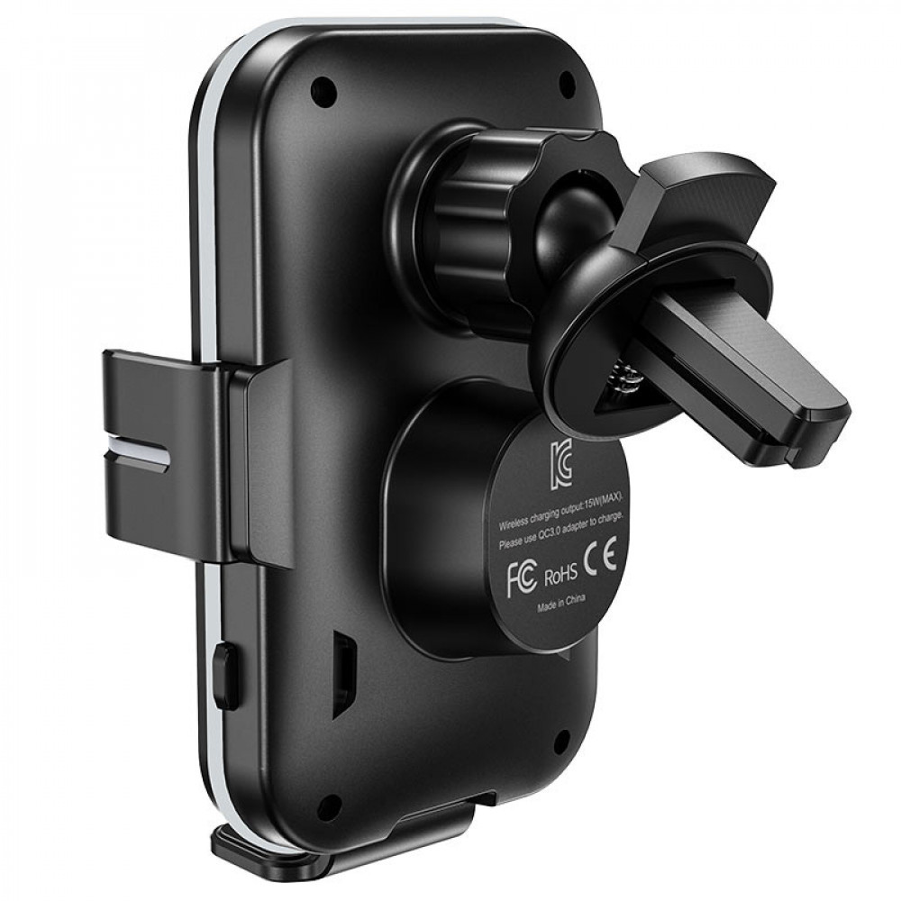 Автомобильный держатель с беспроводной быстрой зарядкой 15W CA80 Buddy Smart