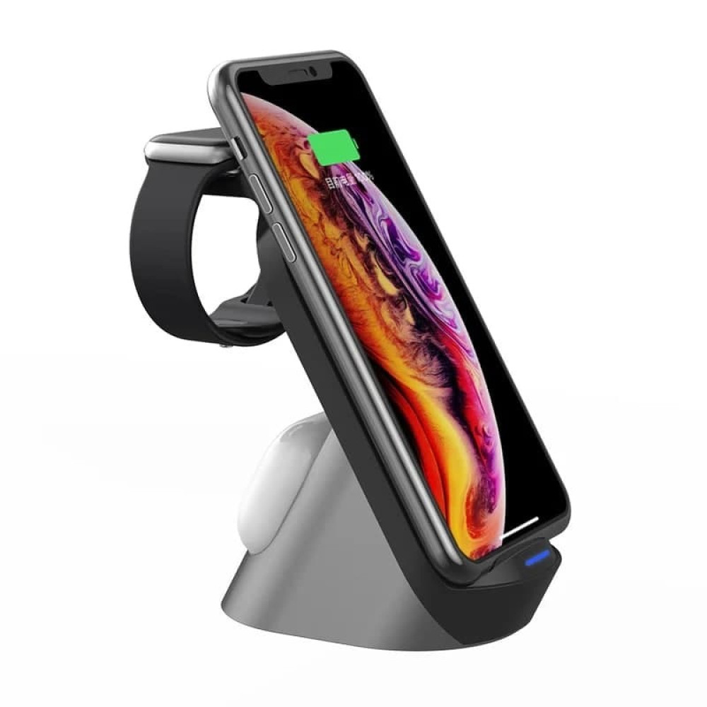 Беспроводное зарядное устройство Wireless Charger 3в1 HYD-H18 15W