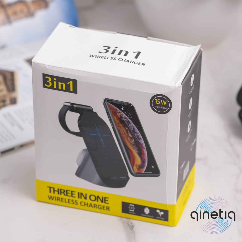 Беспроводное зарядное устройство Wireless Charger 3в1 HYD-H18 15W