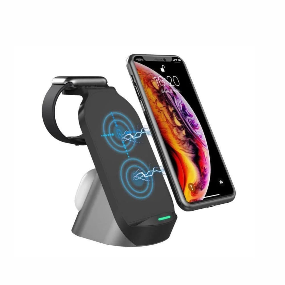 Беспроводное зарядное устройство Wireless Charger 3в1 HYD-H18 15W