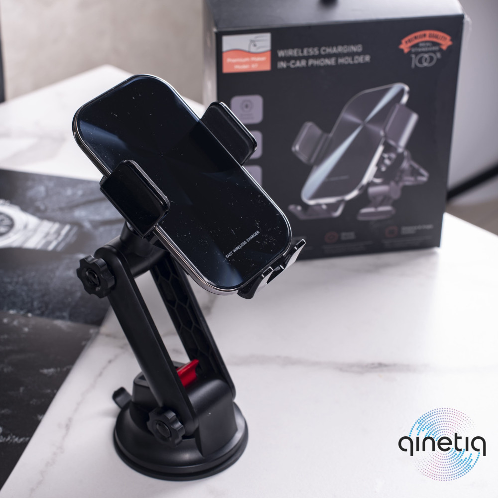 Сенсорный автодержатель с беспроводной зарядкой QINETIQ PRIME-X7 15W