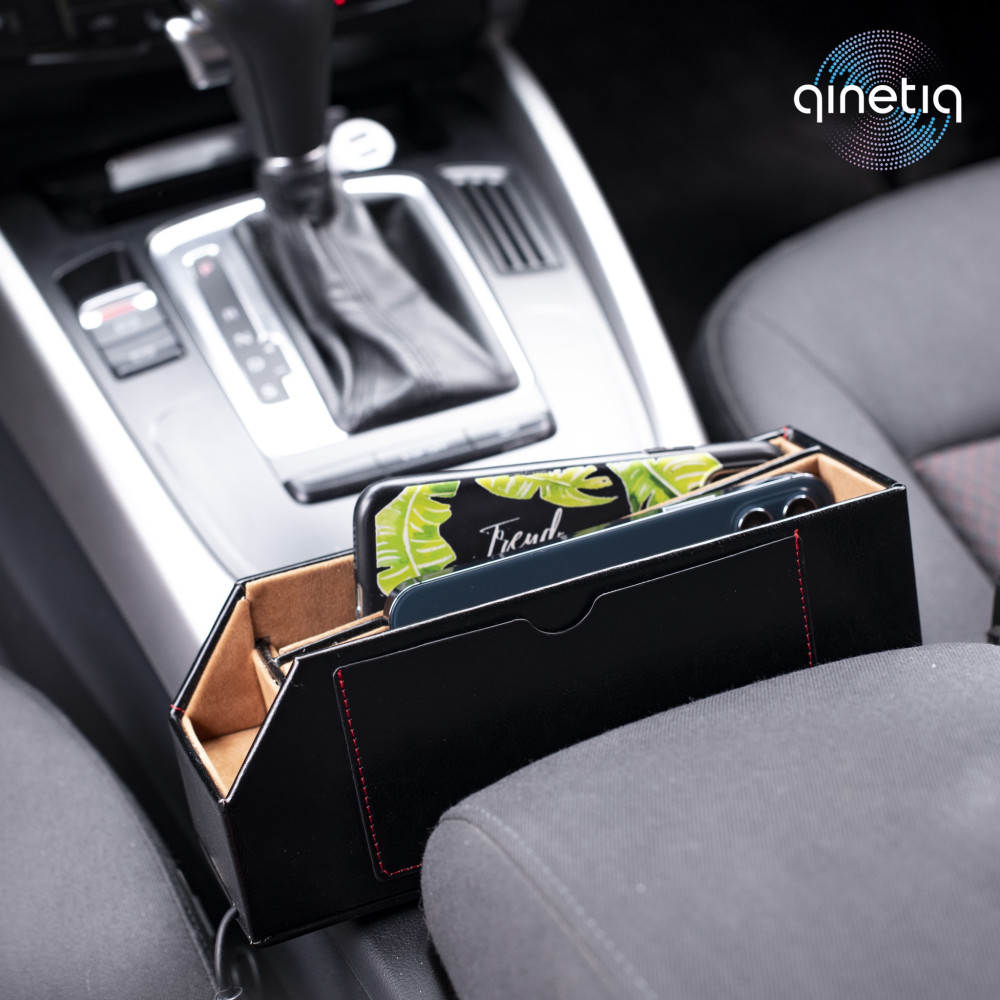 Автомобильный органайзер 3в1 с беспроводной зарядкой 10W Wireless Car Storage Box Q9