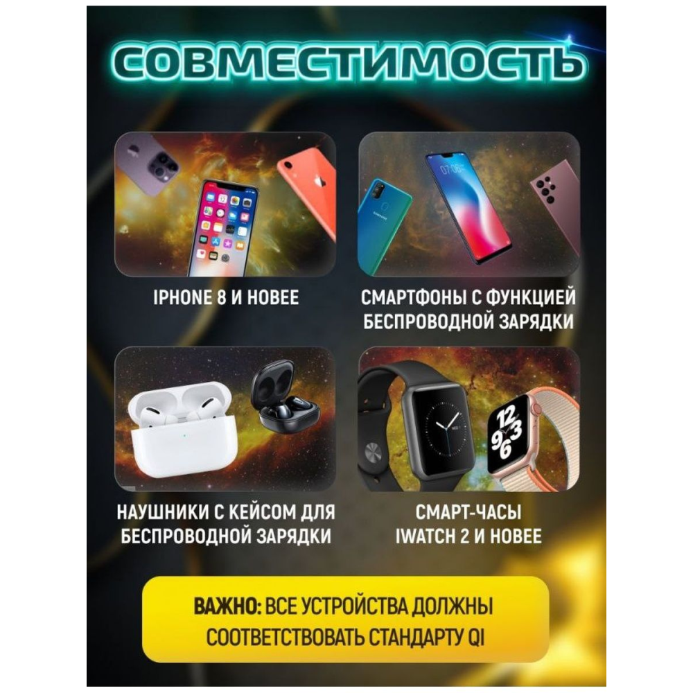 Складная станция беспроводной зарядки 3 в 1 15W XO WD05 for iPhone/iWatch/AirPods