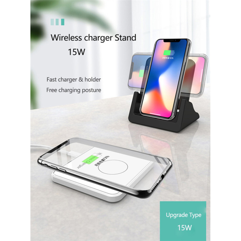 Беспроводная зарядка-трансформер 2 в 1 10W для iPhone, Samsung