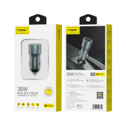 Автомобильное зарядное устройство FONENG C19 USB-A 2-Port Car Charger 36W