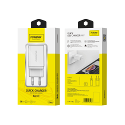Сетевое Зарядное Устройство Foneng K300 USB-A Charger (3A) 18W QC3.0