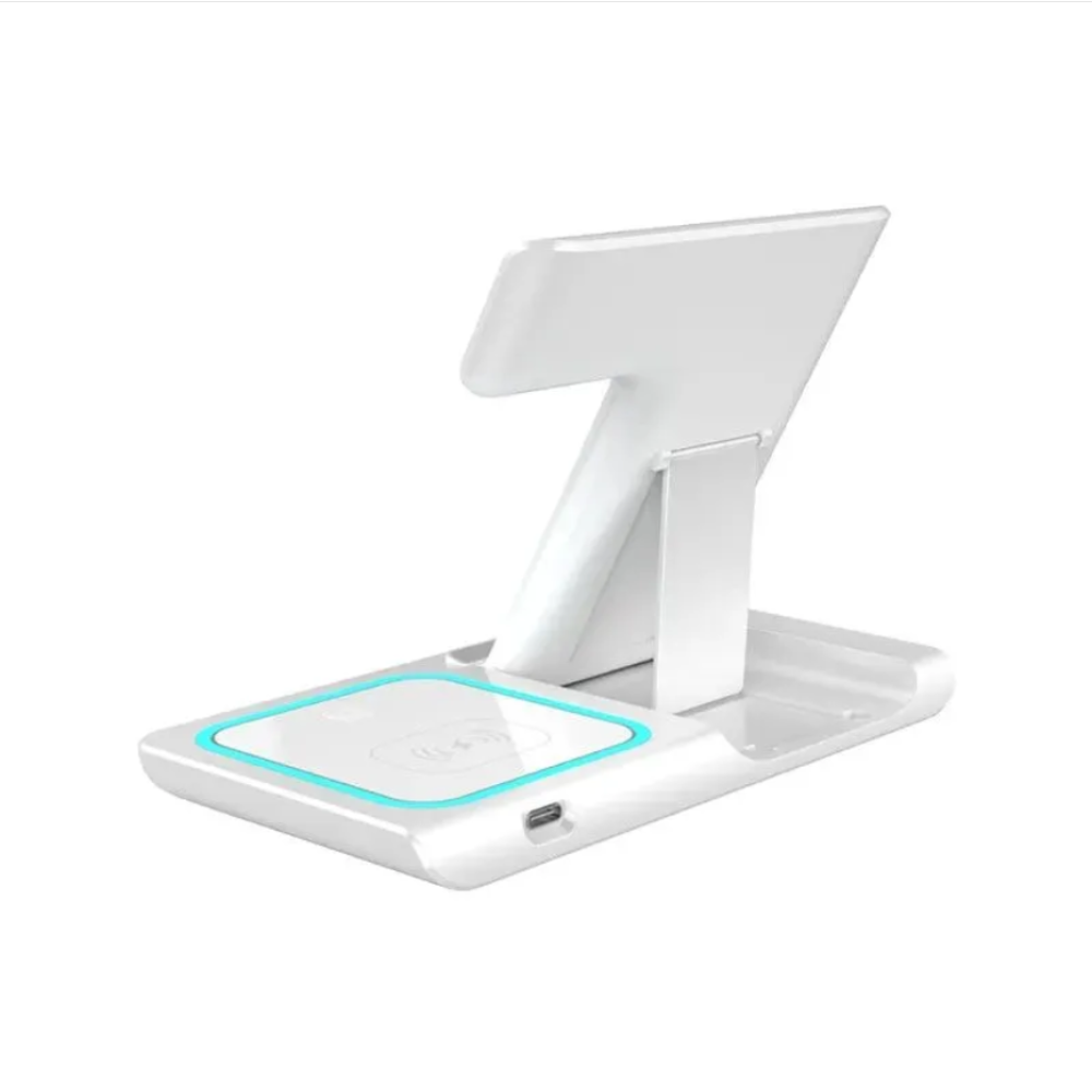 Складная станция беспроводной зарядки 3 в 1 15W XO WD05 for iPhone/iWatch/AirPods